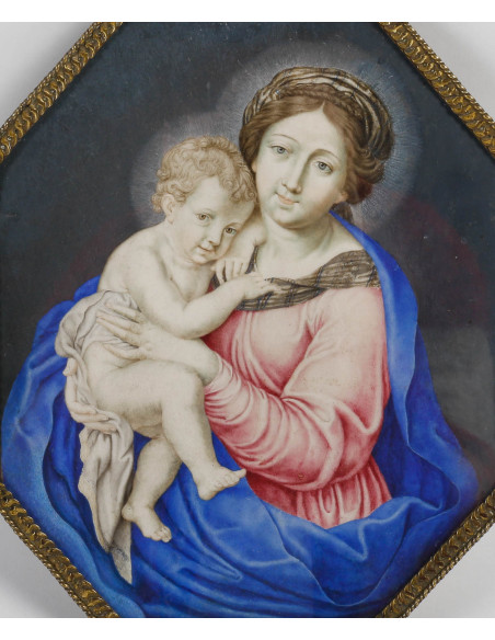 Vierge à l'enfant.  XVIIe siècle.