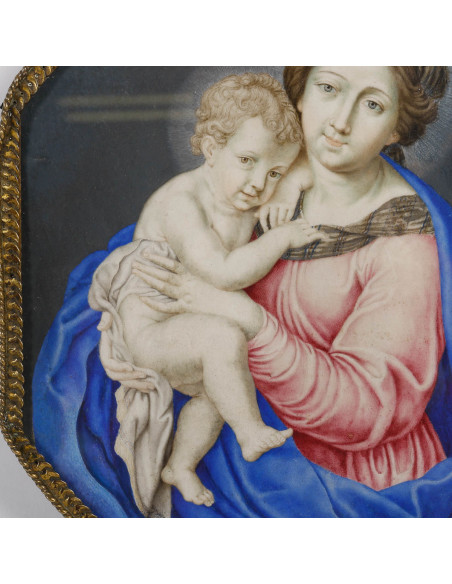 Vierge à l'enfant.  XVIIe siècle.