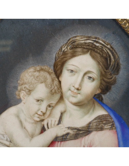 Vierge à l'enfant.  XVIIe siècle.