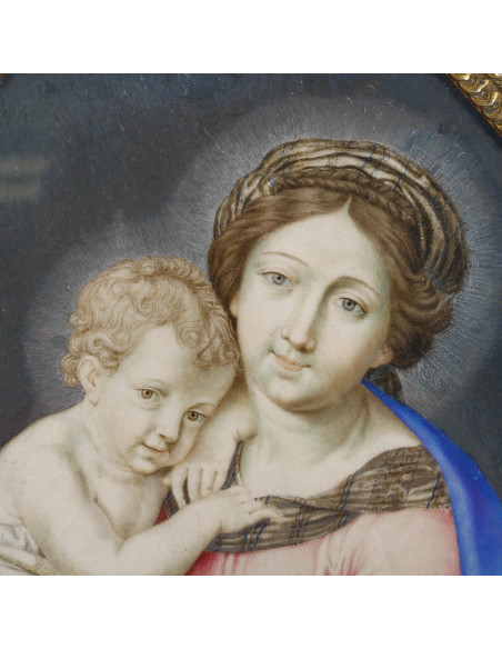 Vierge à l'enfant.  XVIIe siècle.