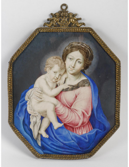 Vierge à l'enfant.  XVIIe siècle.