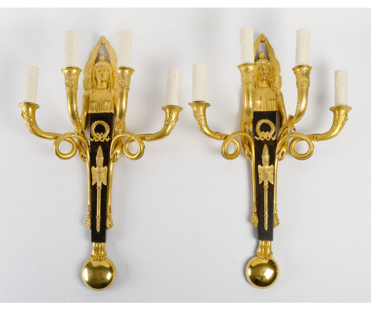 Paire d'appliques d'époque...