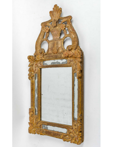 Miroir d'époque Louis XIV (1643 - 1715).  XVIIe siècle.