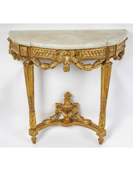 A Napoleon III Period (1848 - 1870) Console Table. 19th century.