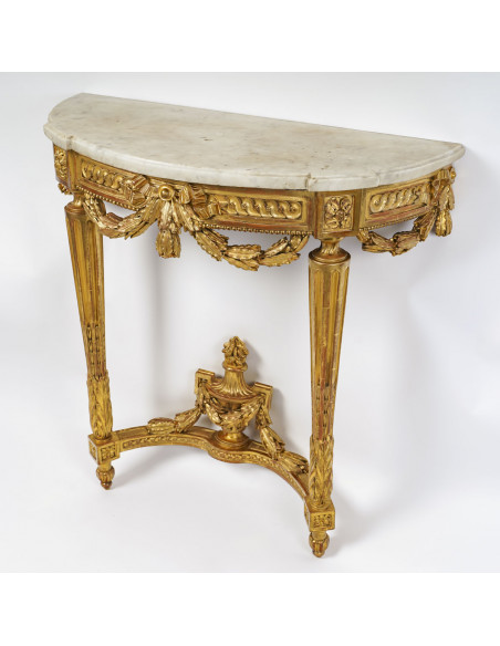 A Napoleon III Period (1848 - 1870) Console Table. 19th century.