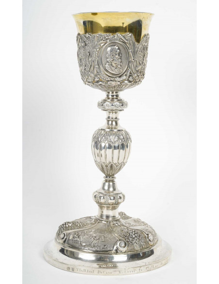 A Chalice and its Paten.  19th century.