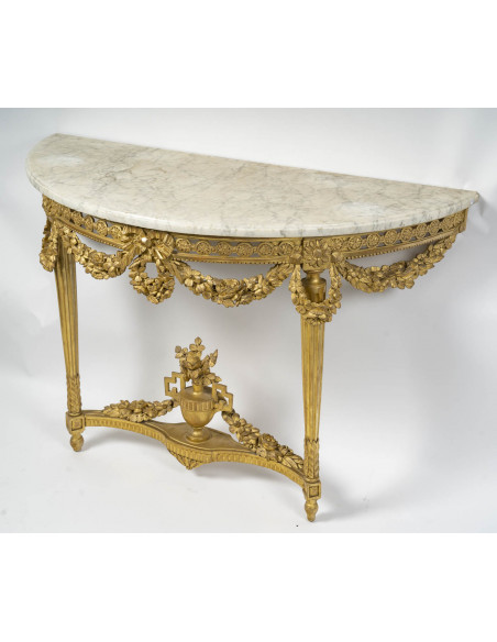 Console d'époque Louis XVI (1774 - 1793).  XVIIIe siècle.