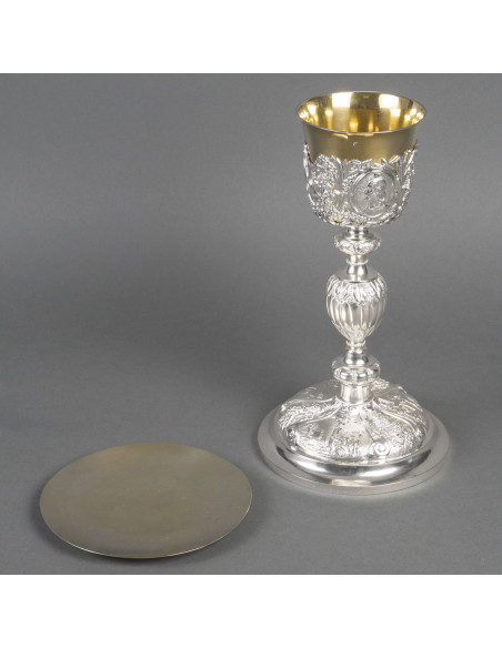 A Chalice and its Paten.  19th century.