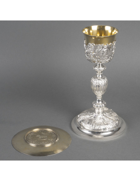 A Chalice and its Paten.  19th century.