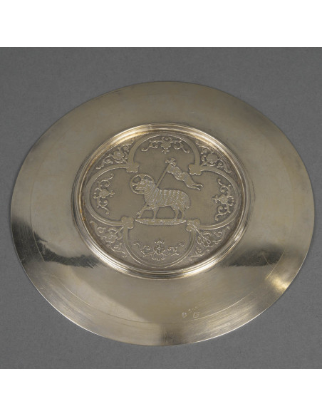A Chalice and its Paten.  19th century.