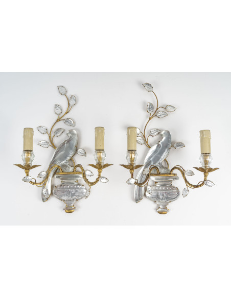 Paire d'appliques de la Maison Baguès.