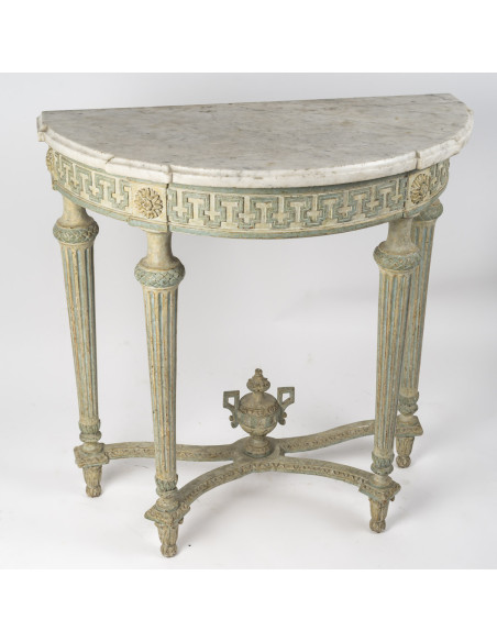 Console de style Louis XVI.  XIXe siècle.