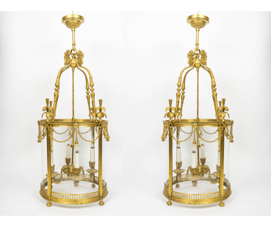 Paire de lanternes de style...