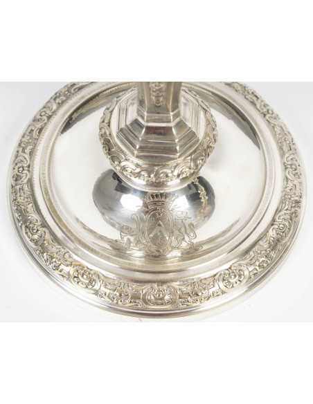 A Pair of Regence style candelstick. 19th century.