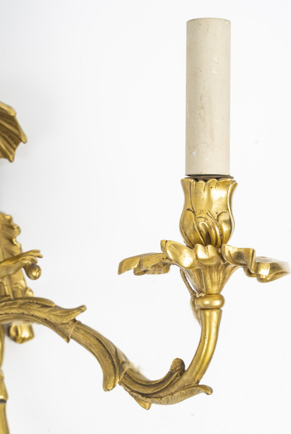 Pair Of Gilt Bronze Wall Lights... Pair Of Gilt Bronze Wall Lights...
