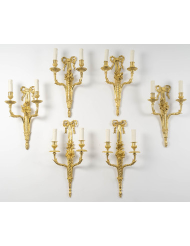 suite de 6 appliques Louis XVI.XIXéme... suite de 6 appliques Louis XVI.XIXéme...