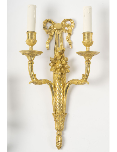 suite de 6 appliques Louis XVI.XIXéme siècle.