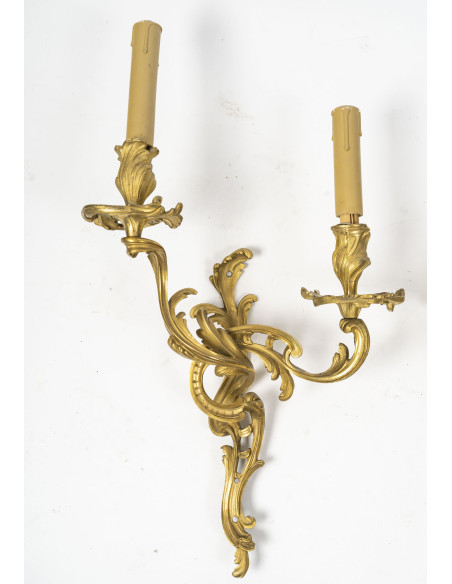 Suite de 4 appliques d'époque Louis XV.XVIIIéme siècle.