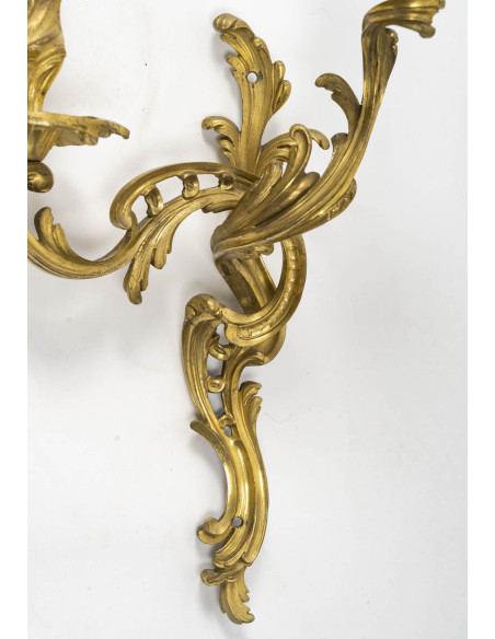 Suite de 4 appliques d'époque Louis XV.XVIIIéme siècle.