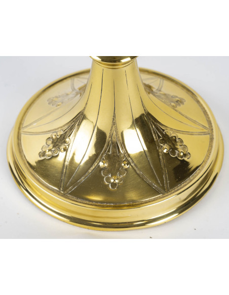Ciboire de style néo-gothique, d'époque XIXème siècle.