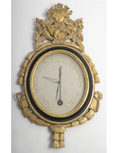 Baromètre-Thermomètre, d'époque Louis...