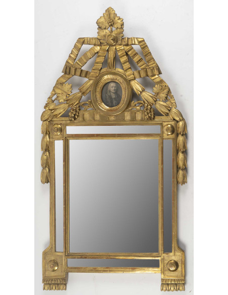 Miroir à parecloses d'époque Louis XVI (1774 - 1793)/Régence (1715-1724), XVIIIe siècle.