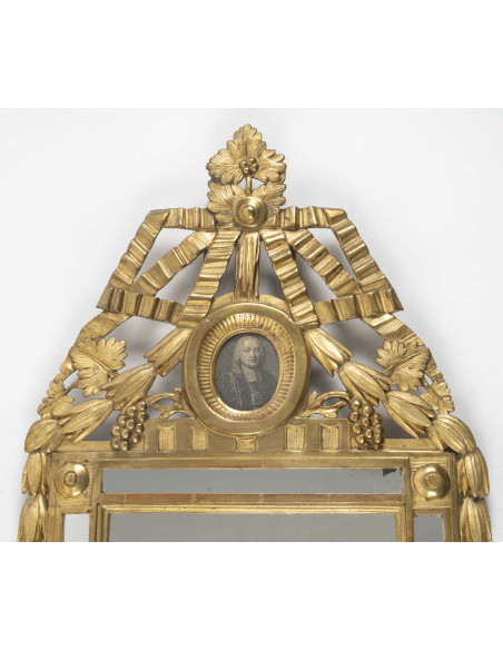 Miroir à parecloses d'époque Louis XVI (1774 - 1793)/Régence (1715-1724), XVIIIe siècle.