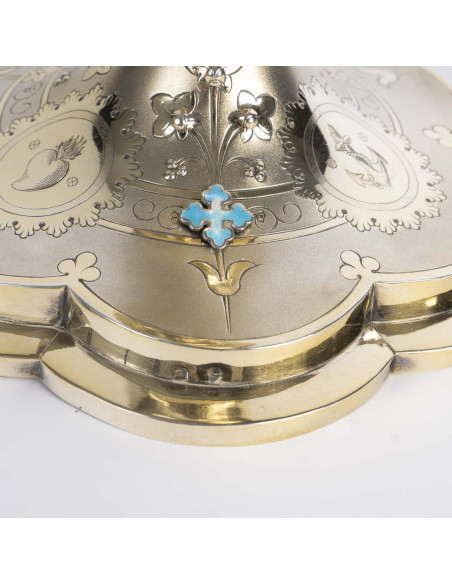 Calice et sa patène en vermeil. XIXème