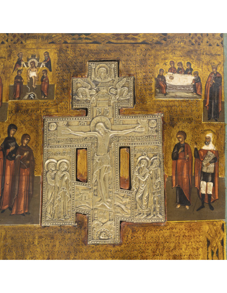 Icône Russe, d'époque XIXème siècle.