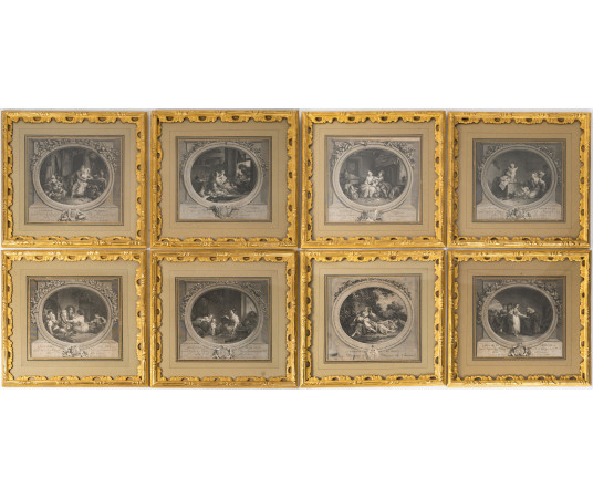 Suite de 8 gravures...