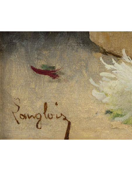 Eugène-Henri Cauchois (1850–1911), known as “Langlois,” *Bouquet of Chrysanthemums*, 19th century.