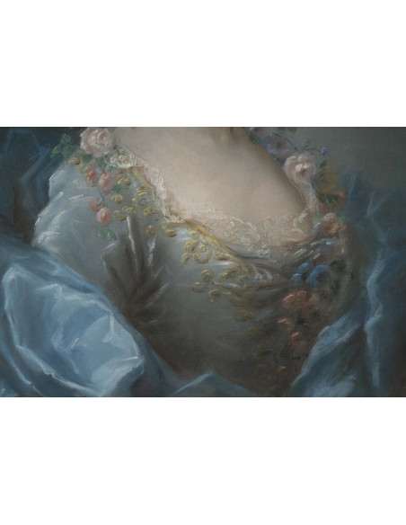 Portrait of ‘The Marquise de Lage’, Louis XV period (1724–1774). 18th century.