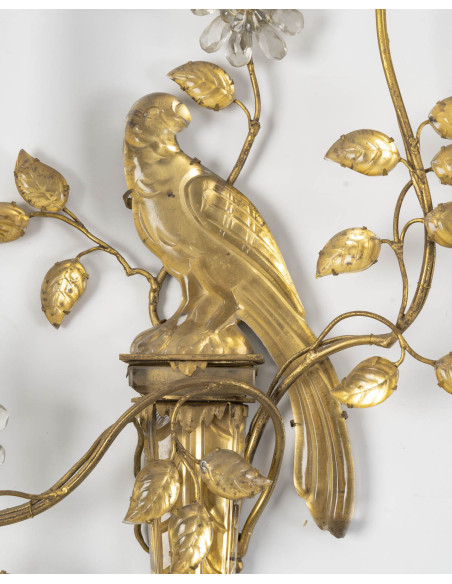 A Pair of Important Maison Baguès Wall-Lights.  20th century.