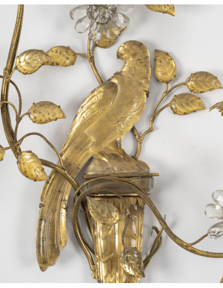 A Pair of Important Maison Baguès Wall-Lights.  20th century.