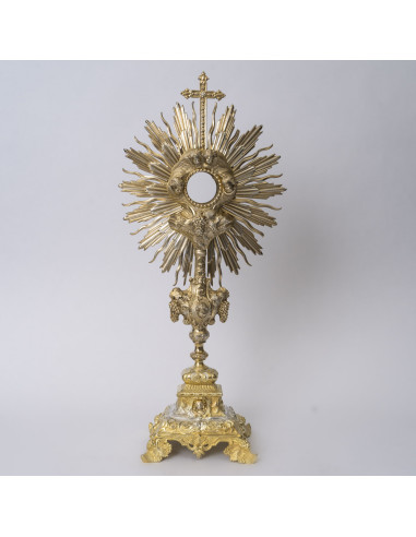 Silver And Vermeil Monstrance...