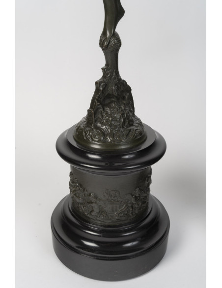 "Fame and Mercury," after Jean de Bologne (1529–1608), from the Napoleon III era (1848–1870).