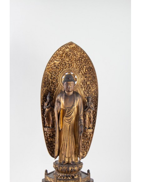 A Statue of Buddha Amida.  18th century.