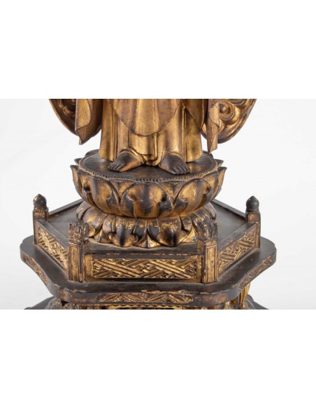 A Statue of Buddha Amida.  18th century.