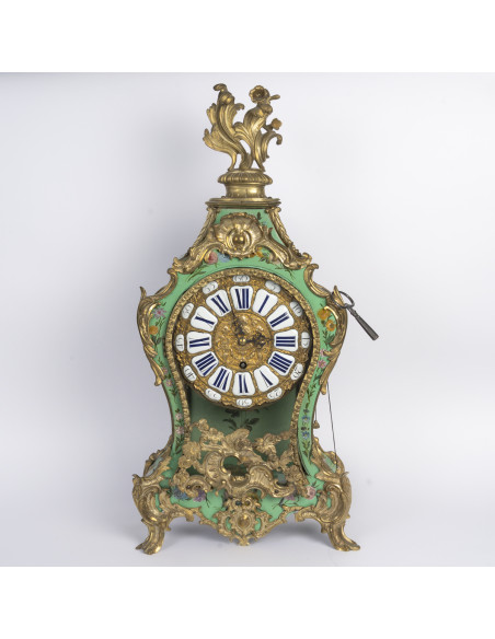 Bronze wall sconce with floral decoration, Louis XV period (1724–1774), 18th century.
