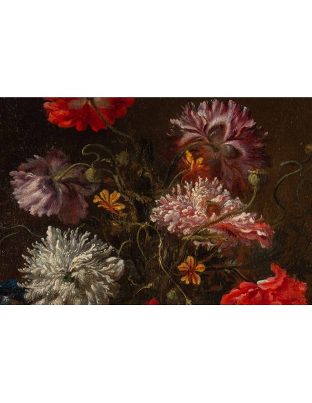 Bouquet de fleurs.  Vers 1700.