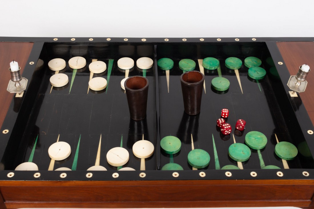 Table à jeux tric-trac - XIXe siècle - N.98373