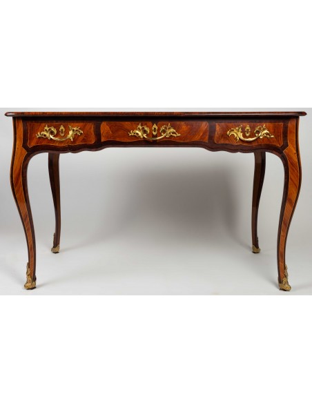 A Napoléon III (1848 - 1870) Period Writing Desk in Louis XV Style.