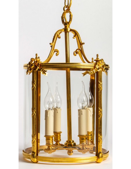 Paire de lanternes style Louis XVI.XIXème siècle