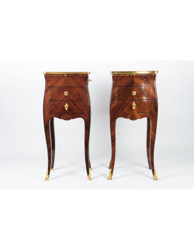 A Pair of Louis XV style bedside...