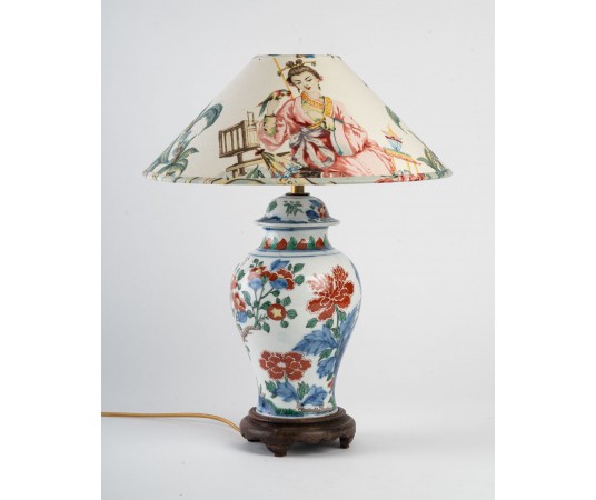 Lampe en porcelaine de la...