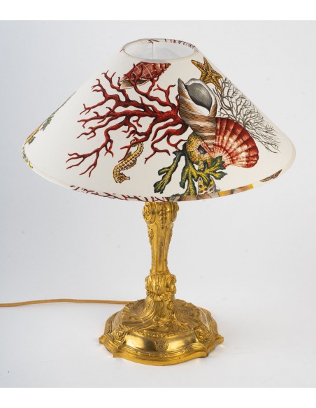 A Napoleon III period (1848 - 1870) Lamp-Candelstick.  19th century.