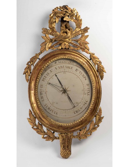 A Louis XVI period (1774 - 1793) barometer. 18th century.